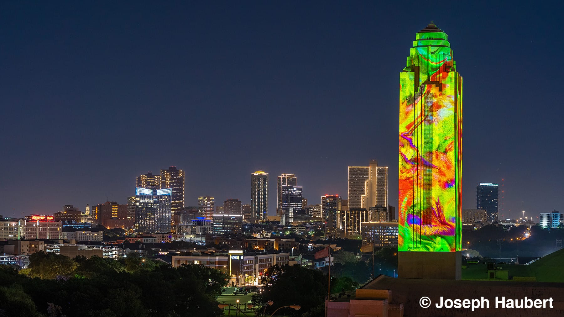 Pioneer Tower Projections – Fort Worth, Texas